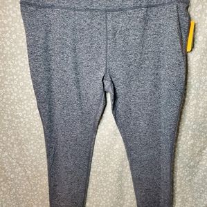 MTA Sport Plus Size Grey Fitness Pants NWT